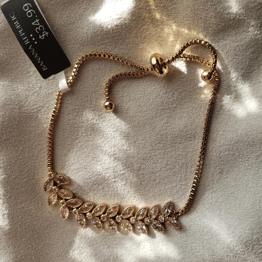 Banana Republic Golden Leaf Bracelet
